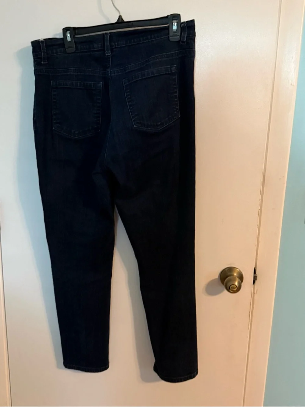 Gloria Vanderbilt Womens Size 12 Dark Wash Ankle Jeans Stretch Straight Leg